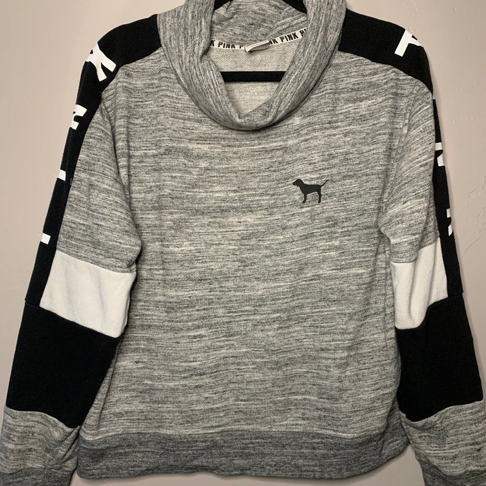 Pink by Victoria's Secret Mock Neck Sweatshirt M